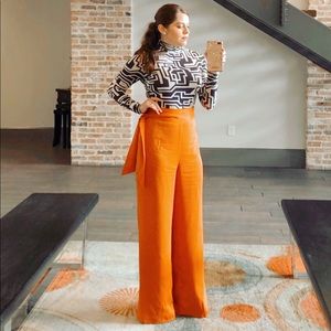 House of Harlow X Revolve silky wide leg pants